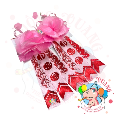 Set 02 Hoa hồng cưới cài áo chủ hôn nhà trai, nhà gái