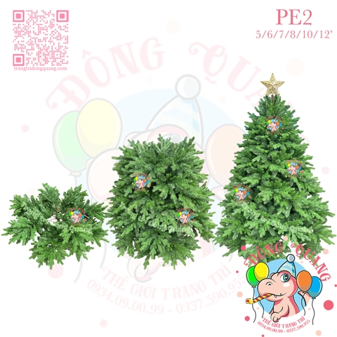 Cây thông PE (cành tự động xoè)