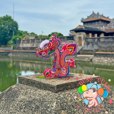 Đèn giấy kiếng khung nhựa mini loại 1