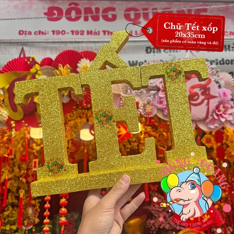 Chữ Tết xốp