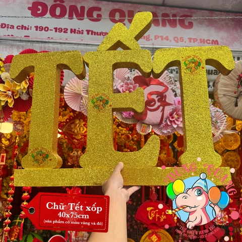 Chữ Tết xốp