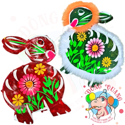 Đèn Trung thu Thỏ giấy kiếng