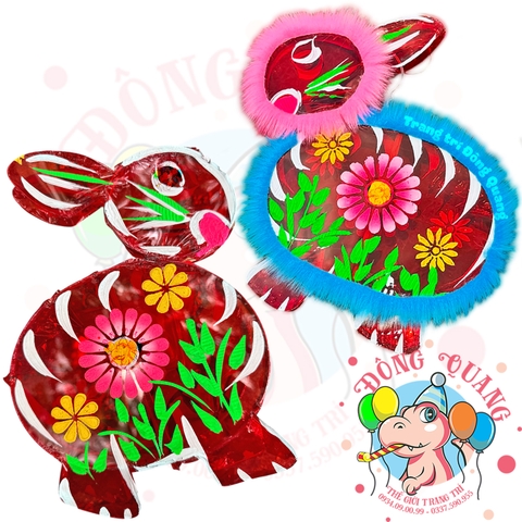 Đèn Trung thu Thỏ giấy kiếng