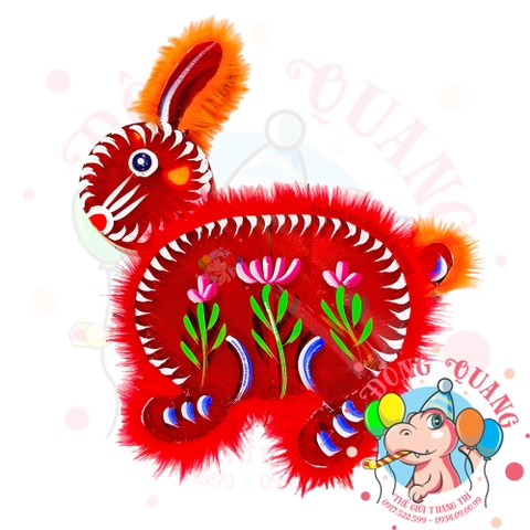 Đèn Trung thu Thỏ giấy kiếng (cỡ lớn)