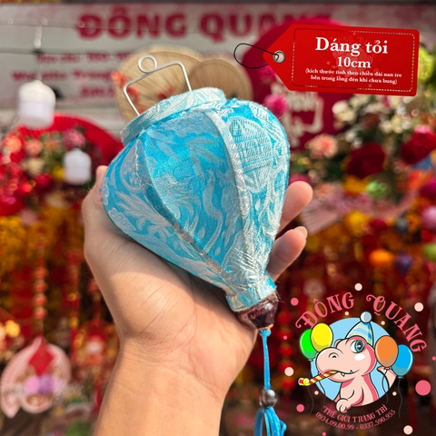 Lồng đèn Hội An vải gấm - dáng tỏi