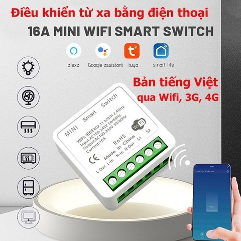 Công tắc thông minh 16A - Công tắc điều khiển qua WFF