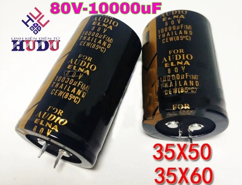 TỤ FOR AUDIO ENLA 80V-10000UF 35×60mm
