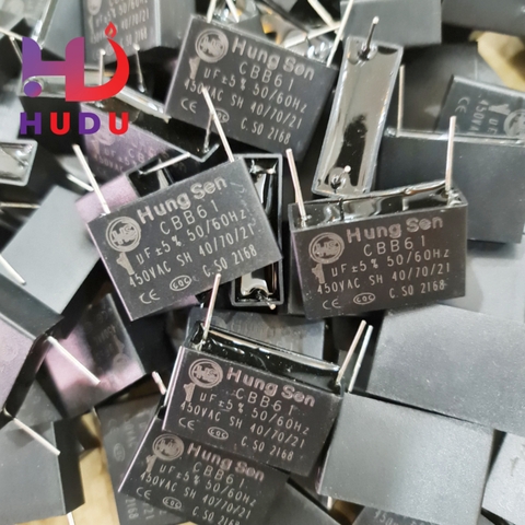 Tụ quạt 1UF - 450V chân kim HungSen