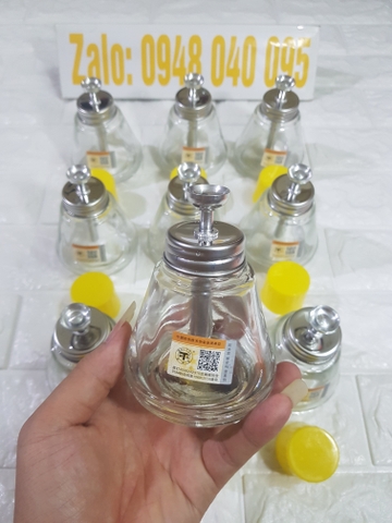 Lọ đựng nước rửa mạch thủy tinh (loại không nắp) #