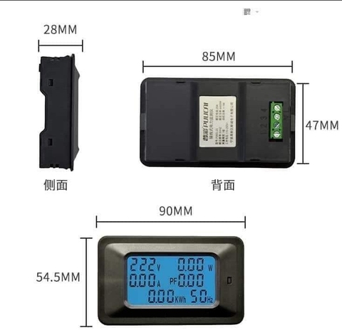 Đồng hồ hiển thị 6 thông số loại 20A