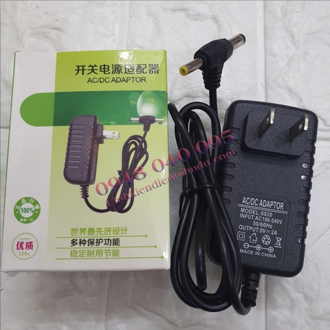 Nguồn ADAPTOR 9V-2A rắc 2 đầu