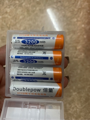 4 pin mic sạc AA Doublepow 3200mah