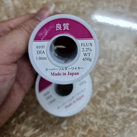 Thiếc hàn 63/37 Nhật 450g loại 1.0mm