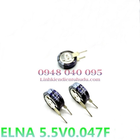 Tụ 0.047F 5.5V 2chân ngang