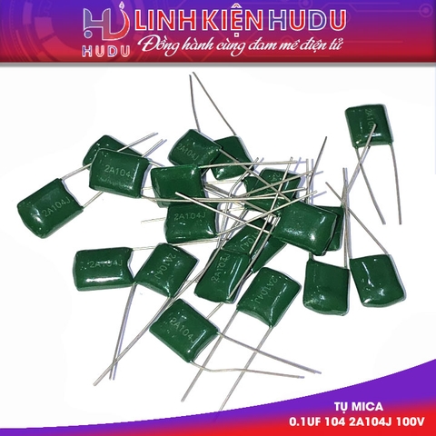 Combo 10 Tụ mica 0.1UF - 100V 2A104J tụ xanh