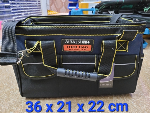 Túi đựng đồ nghề AIRAJ -3415- xuất Nhật 18inch đế thường ( 36*21*22cm )