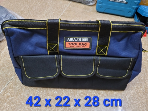 Túi đựng đồ nghề AIRAJ -3215-xuất Nhật 19inch đế thường ( 42*22*28cm )