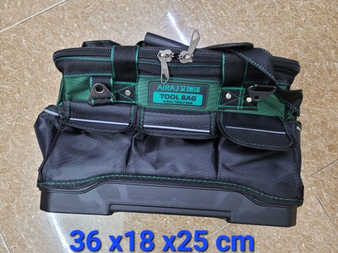 Túi đựng đồ nghề AIRAJ - 03396- xuất Nhật 18inch đế nhựa ( 36*18*25cm )
