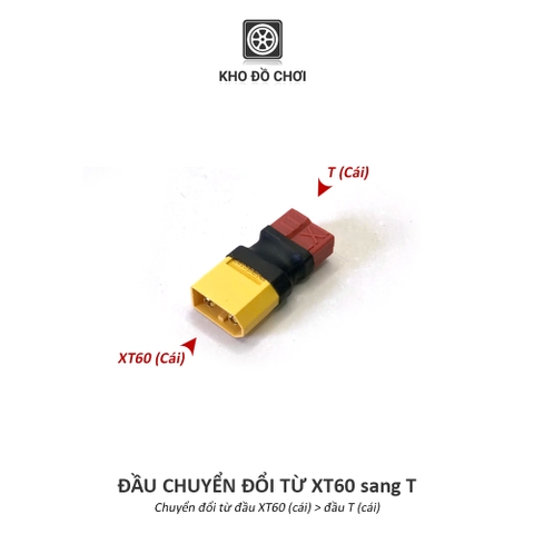 Đầu chuyển đổi jack cắm XT60, jack T