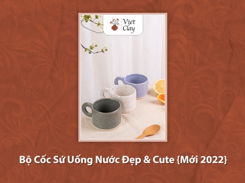 Bộ Cốc Sứ Uống Nước Đẹp & Cute {Mới 2023}