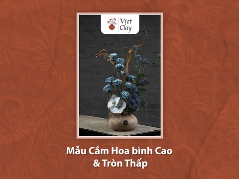Mẫu Cắm Hoa bình Cao & Tròn Thấp {Update 2023}