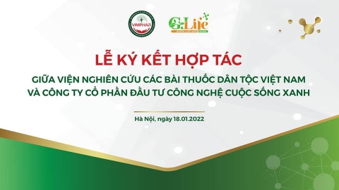 Lễ ký kết giữa G.Life với Viện Nghiên Cứu Các Bài Thuốc Dân Tộc Việt Nam