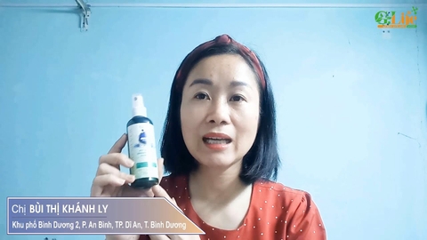 Xịt Kháng Khuẩn Nano Bạc G.Life - Cảm nhận của chị Khánh Ly