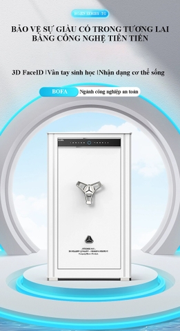 Két Sắt Nhập Khẩu Cao Cấp BJ-120TG(Face ID + điện tử + app điện thoại) công nghệ Đức