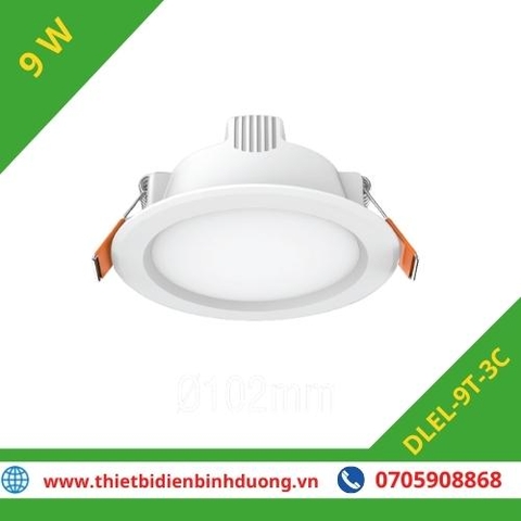 ĐÈN LED DOWNLIGHT 3 MÀU DLEL 9W