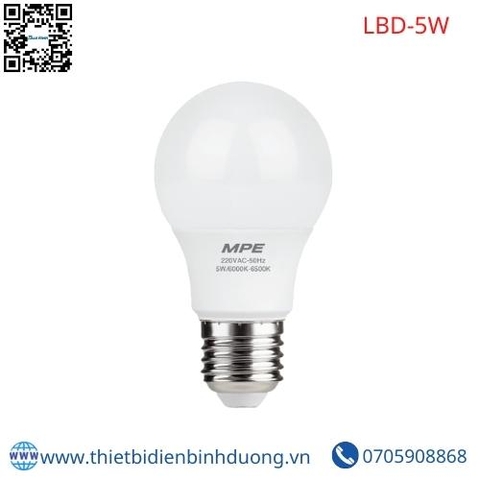 ĐÈN LED BULB 5W MPE LBD-5