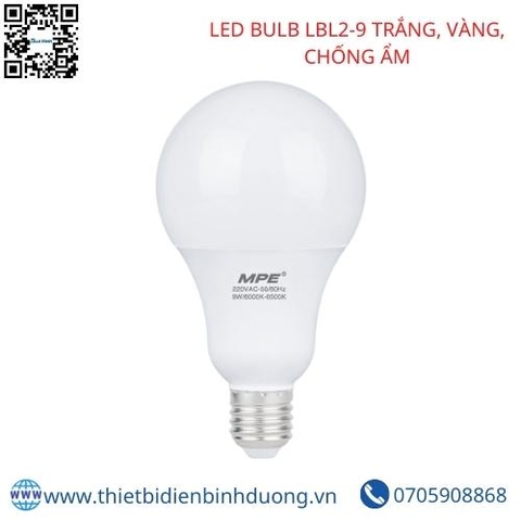 LED BULB LBL2-9 TRẮNG, VÀNG