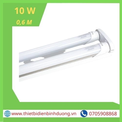 BỘ MÁNG ĐÈN BATTEN LED TUBE SIÊU MỎNG NHÔM T8 BÓNG ĐÔI MPE 60CM