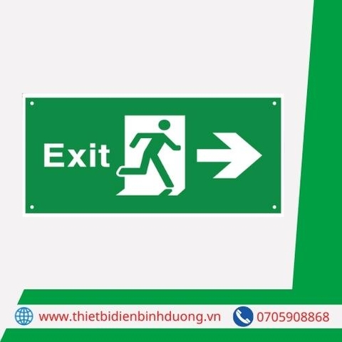 PHỤ KIỆN ĐÈN BÁO EXIT 1 MẶT PHẢI