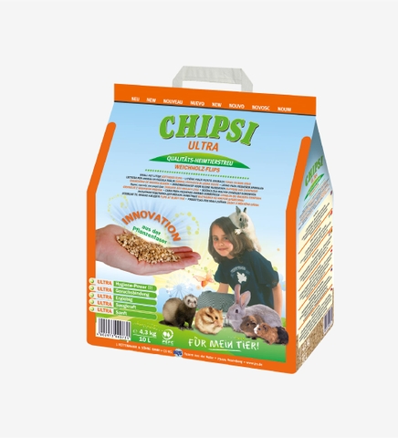 Lót chuồng cho thú nhỏ Chipsi Ultra
