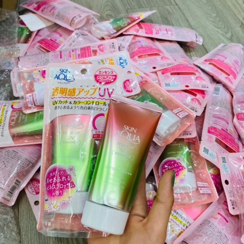 Kem Chống Nắng Skin Aqua Anh Đào Tone Up