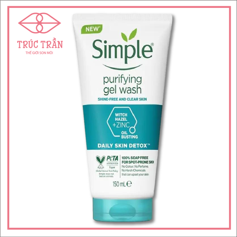 Sữa Rửa Mặt Ít Bọt Simple Daily Skin Detox