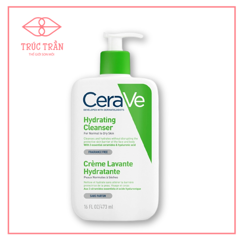 Sữa rửa mặt cerave da khô 473ml