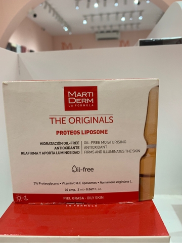 TINH CHẤT CHỐNG OXY HÓA, PHỤC HỒI VÀ ĐIỀU TIẾT BÃ NHỜN MARTIDERM THE ORIGINALS PROTEOS LIPOSOME