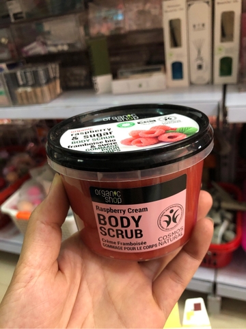 Tẩy da chết mâm xôi organic