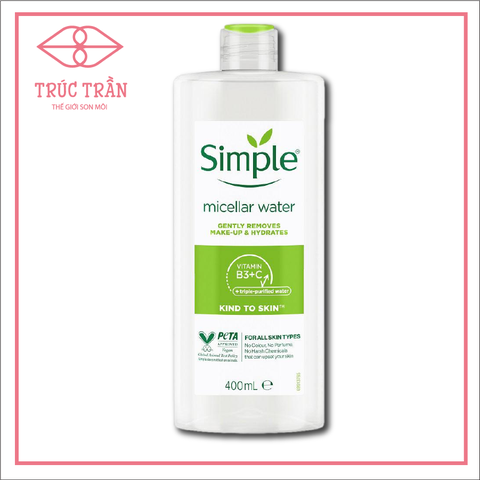 Nước Tẩy Trang Simple Micellar 400ml