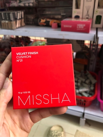 Phấn Nước MISSHA Đỏ Tone 21 Che Khuyết Điểm Chống Nắng SPF50 PA+++