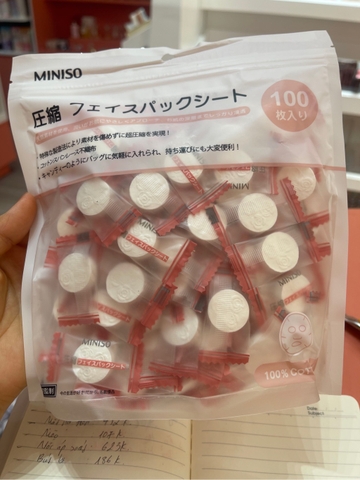 Mặt Nạ Nén Miniso túi 100 cái