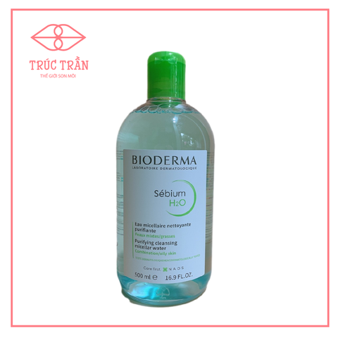 Tẩy Trang Bioderma Sebium H2O Xanh Lá Cho Da Dầu Mụn 500ml