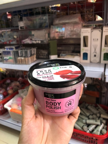 Tẩy da chết body hoa hồng organic