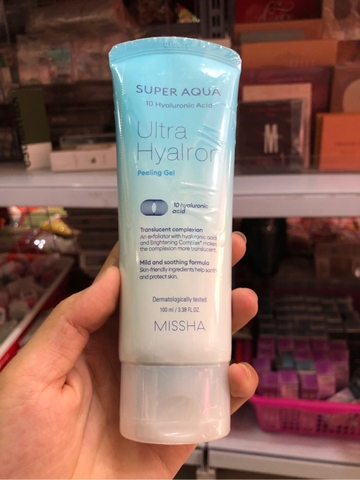 Tẩy Da Chết Missha Super Aqua Ultra Hyalron Peeling Gel
