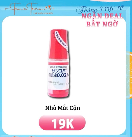 Nhỏ mắt cận Nhật đỏ