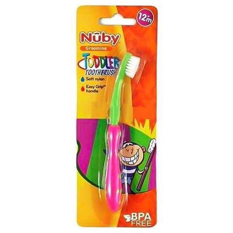 Bàn chải đánh răng Nuby lông mềm 12M+