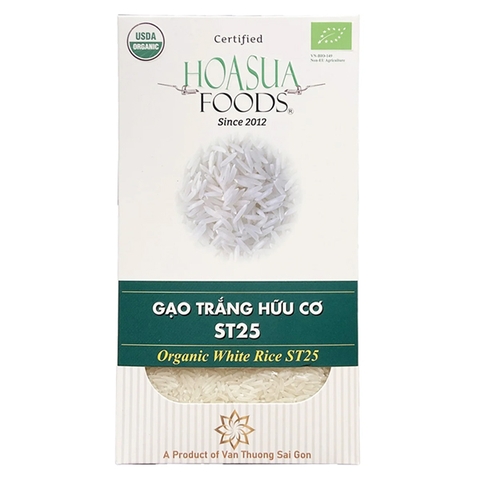 Gạo trắng hữu cơ ST25 Hoa Sữa 1kg