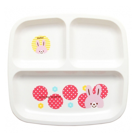 Khay ăn chia 3 ngăn Nakano cho bé hình thú