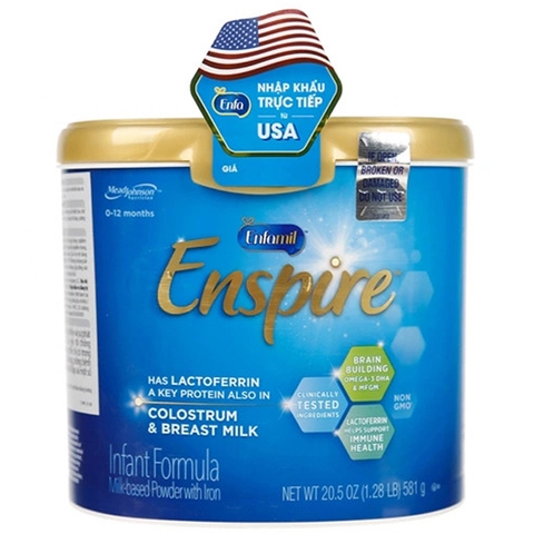 Sữa Enfamil Enspire Infant Formula Mỹ 581g (0-12 tháng)
